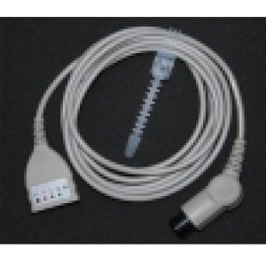 Совместимый с Mindray (Китай) PM7000/8000/9000 разделенный кабель с пятью отведениями/совместимый 6-контактный разъемный кабель ЭКГ